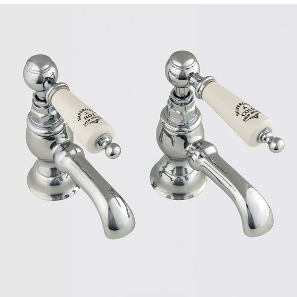 Silverdale Berkeley Basin Pillar Taps Chrome