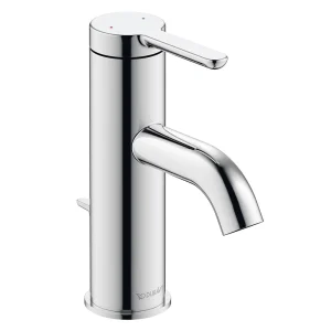 Duravit C.1 S Size Single Lever Basin Mixer with Pop up Waste   Chrome