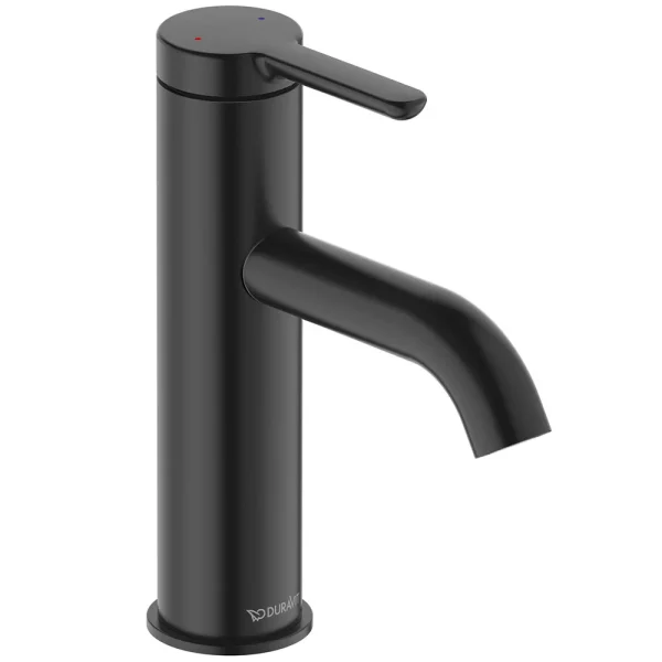 Duravit C.1 M Size Single Lever Basin Mixer   Matt Black
