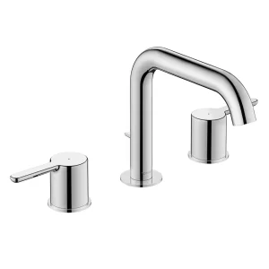 Duravit C.1 3 Hole Long Spout Basin Mixer with Pop up Waste
