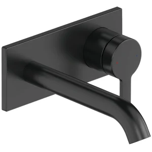 Duravit C.1 Wall Mounted Single Lever Basin Mixer   Matt Black