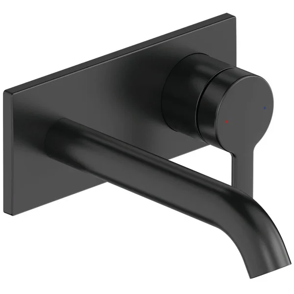 Duravit C.1 Wall Mounted Single Lever Basin Mixer   Matt Black