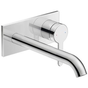 Duravit C.1 Wall Mounted Long Spout Single Lever Basin Mixer   Chrome