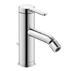 Duravit C.1 Single Lever Bidet Mixer with Pop up Waste   Chrome