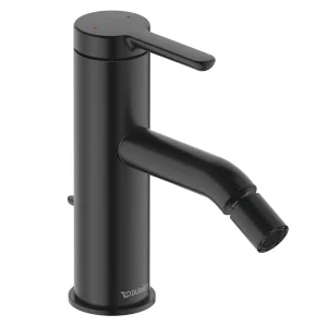 Duravit C.1 Single Lever Bidet Mixer with Pop up Waste   Matt Black
