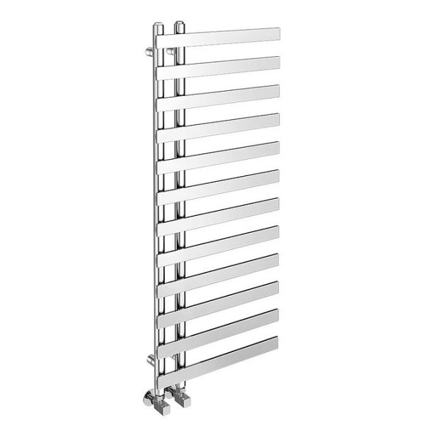 Arezzo Chrome 1200 x 500mm 12 Bars Designer Heated Towel Rail - Image 3
