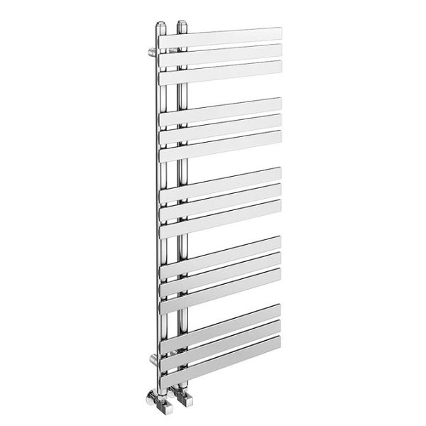 Arezzo Chrome 1200 x 500mm 15 bars Designer Heated Towel Rail - Image 3