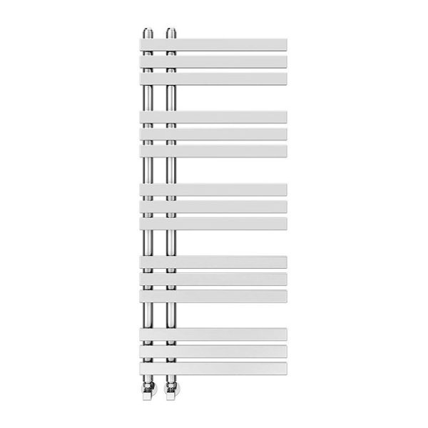 Arezzo Chrome 1200 x 500mm 15 bars Designer Heated Towel Rail - Image 4
