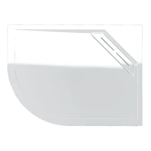 Kudos RH Connect2 Anti Slip Offset Quadrant Shower Tray + Waste