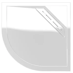 Kudos Connect2 900 x 900mm Anti Slip Quadrant Shower Tray + Waste