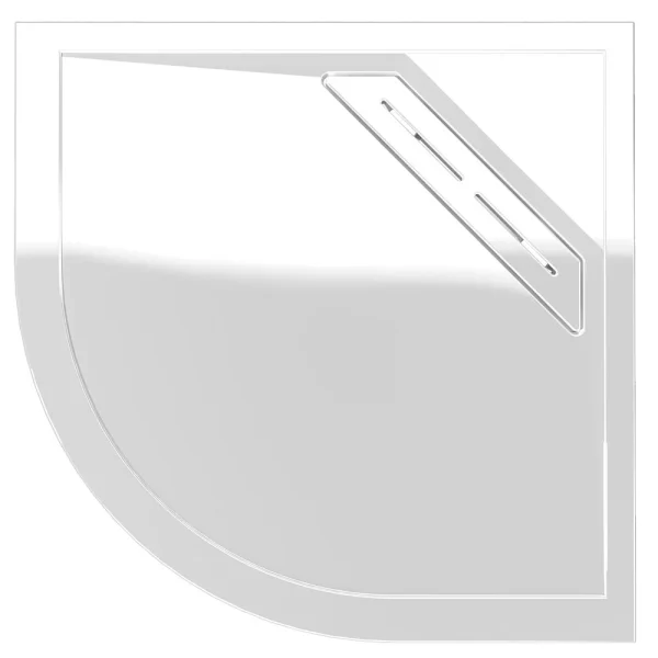 Kudos Connect2 900 x 900mm Anti Slip Quadrant Shower Tray + Waste