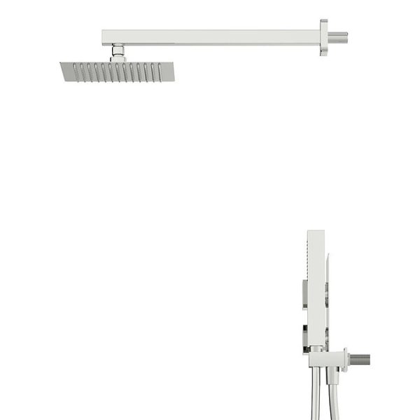 Orchard Derwent Thermostatic Twin Square Shower Valve Set with Handset - Image 5