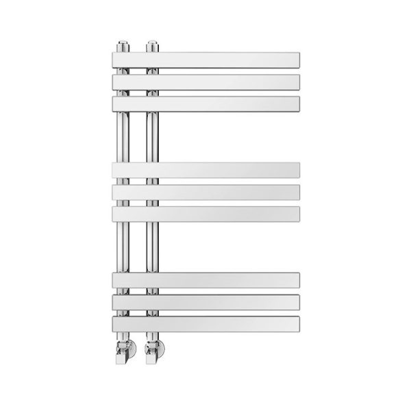 Arezzo Chrome 800 x 500mm 9 Bars Designer Heated Towel Rail - Image 2