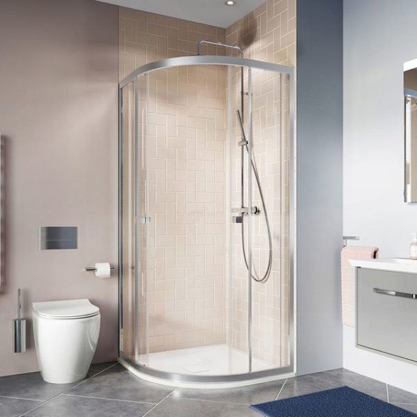 Crosswater 800 x 800mm Clear 6 Quadrant Double Door Shower Enclosure - Image 3