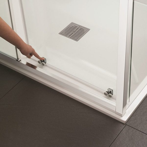 Crosswater 800 x 800mm Clear 6 Quadrant Single Door Shower Enclosure - Image 2
