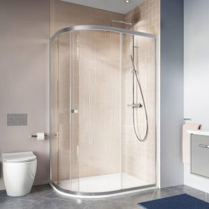 Crosswater 1200 x 800mm Clear 6 Offset Quadrant Single Door Shower Enclosure