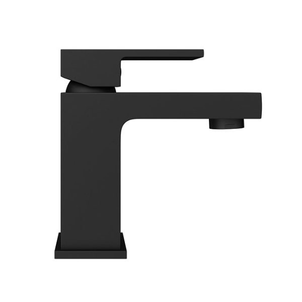 Arezzo Square Matt Black Basin Mono Mixer Tap - Image 4