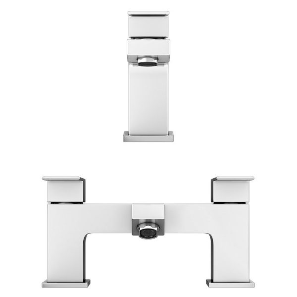 Cast Modern Bathroom Tap Package (Bath + Basin Tap) - Image 6