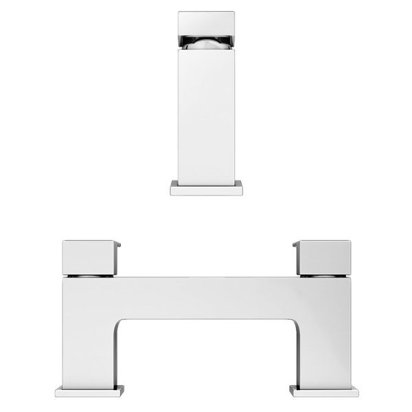 Cast Modern Bathroom Tap Package (Bath + Basin Tap) - Image 2