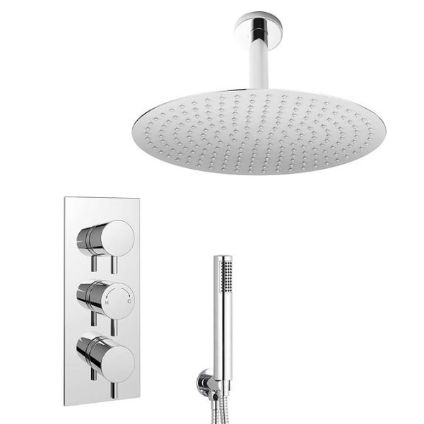 Cruze Shower Package (incl. 400mm Ceiling Mounted Head + Wall Mounted Handset) - Image 4
