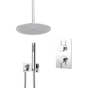 Cruze Shower Pack (with 300mm Ceiling Mounted Head, Wall Outlet Elbow + Shower Handset)