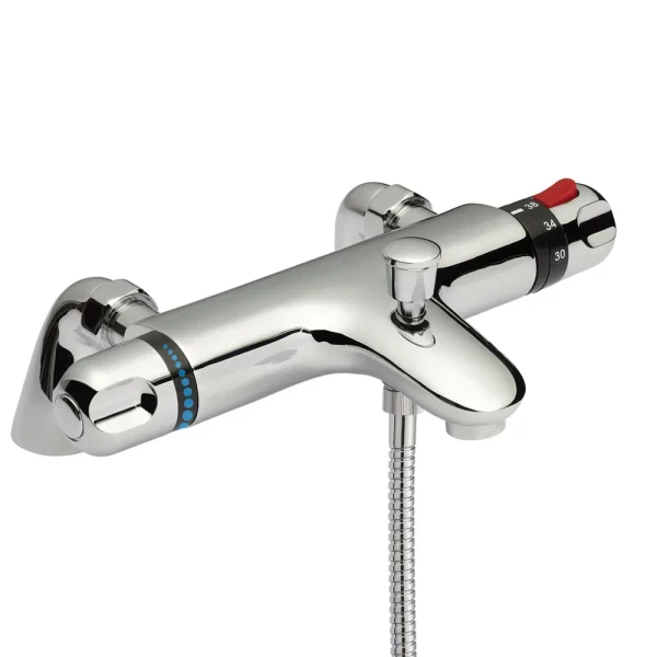 Nuie Reef Thermostatic Bath Shower Mixer   Chrome