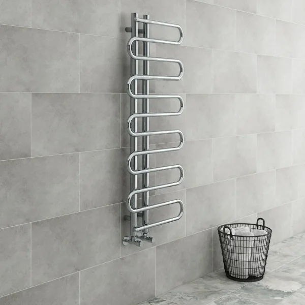 Kai Designer Heated Towel Rail 1310mm x 500mm Chrome