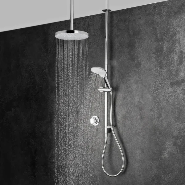 Mira Mode Dual Ceiling Fed Digital Shower   Pumped