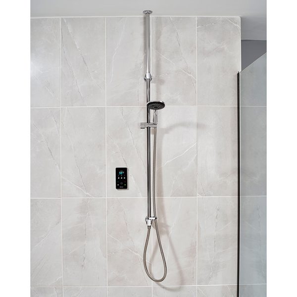 Triton ENVi 10.5KW Electric Shower with Ceiling Fed Shower Kit   Silver - Image 4