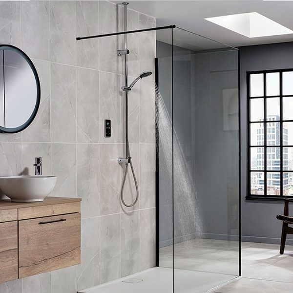 Triton ENVi 10.5KW Electric Shower with Ceiling Fed Shower Kit   Silver - Image 5