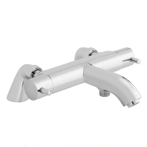 Vado Celsius Thermostatic Bath Shower Mixer Tap + Slider Shower Rail Kit - Image 3