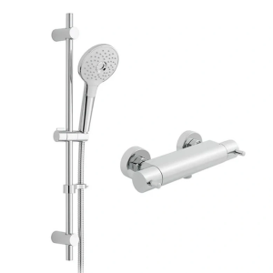 Vado Celsius Exposed 1/2" Bar Shower Valve + Ora 3 Function Slide Rail Kit