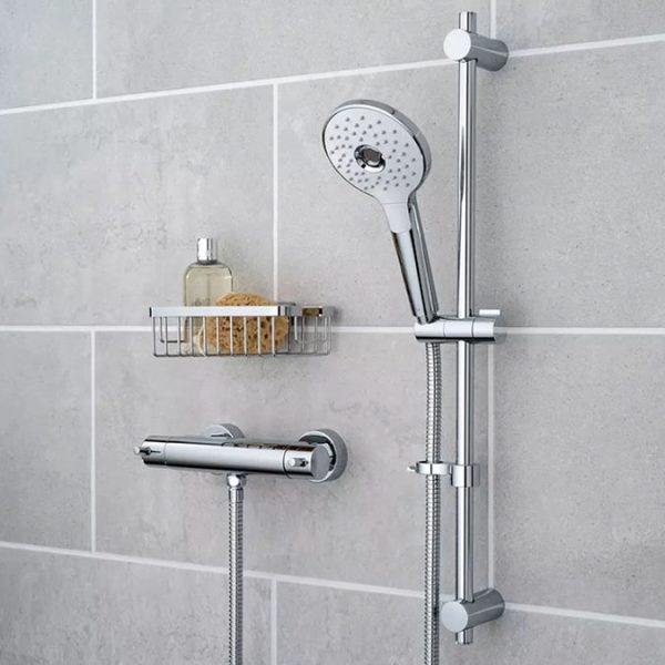 Vado Celsius Exposed 1/2" Bar Shower Valve + Ora 3 Function Slide Rail Kit - Image 3