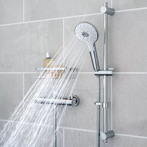 Vado Celsius Exposed 1/2" Bar Shower Valve + Ora 3 Function Slide Rail Kit - Image 4