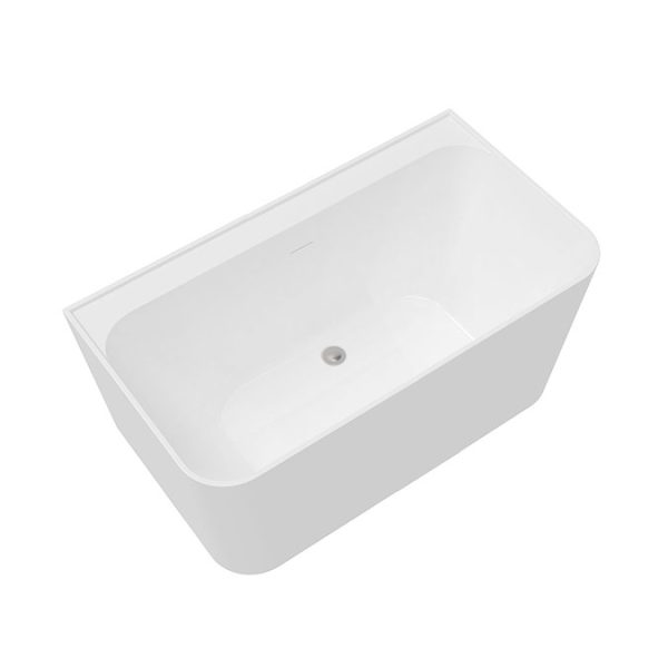 Celeste 1400 x 750 Back to Wall Modern Bath with Chrome Waste - Image 4
