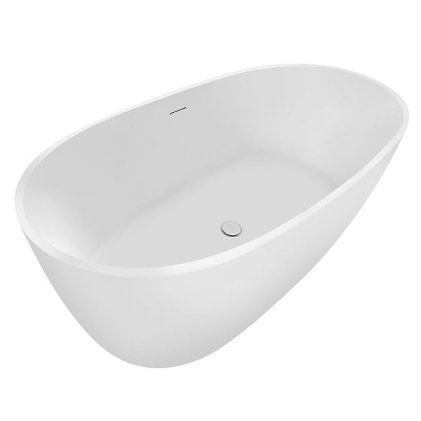 Catania 1500 x 720 Matt White Double Ended Bath with Waste - Image 2