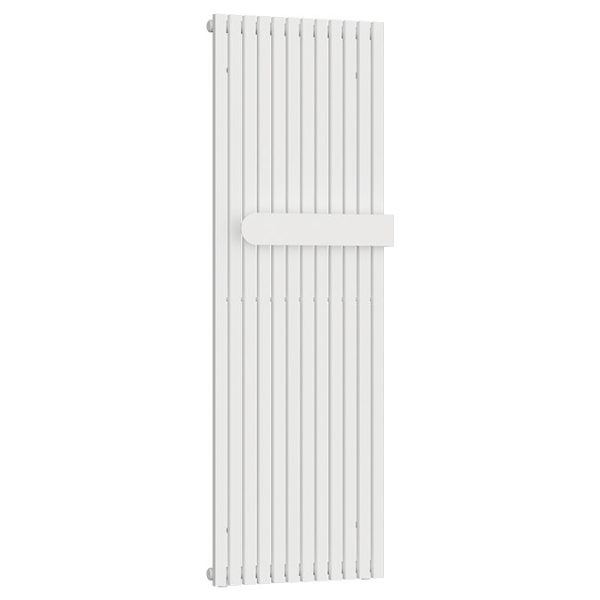 Cadiz 1600 x 530 Designer Radiator with Towel Bar White - Image 2