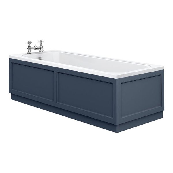 Chatsworth 1700 x 700 Single Ended Bath + Blue Panels - Image 3
