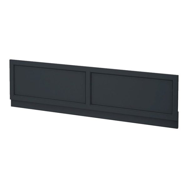 Chatsworth Art Deco 1800 x 800 Double Ended Bath + Graphite Panels - Image 4