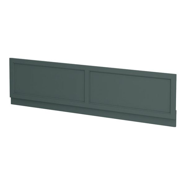 Chatsworth Art Deco 1800 x 800 Double Ended Bath + Green Panels - Image 4