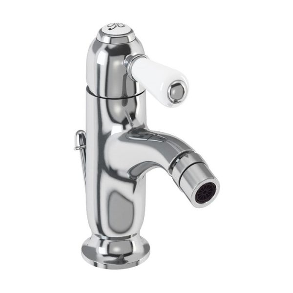 Burlington Chelsea Curved Bidet Mixer with Pop up Waste