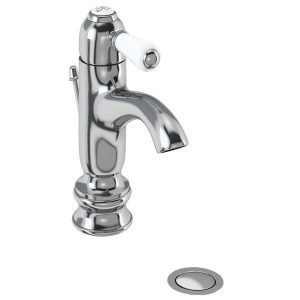 Burlington   Chelsea Regent Curved Mono Basin Mixer Tap with Pop Up Waste