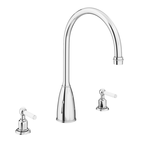 Chatsworth Deck Mounted Lever 3 Hole Sink Mixer   Chrome