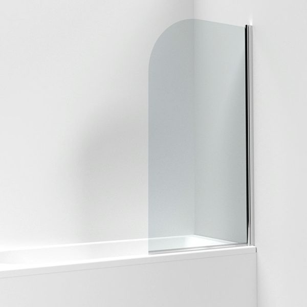 Chatsworth Art Deco Single Ended Bath with Chrome Curved Bath Screen - Image 4