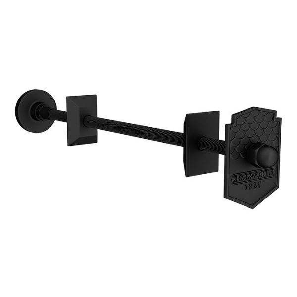 Chatsworth 1800 x 470mm Cast Iron Style 3 Column White Radiator   Matt Black Wall Stay Bracket and Thermostatic Valves - Image 5