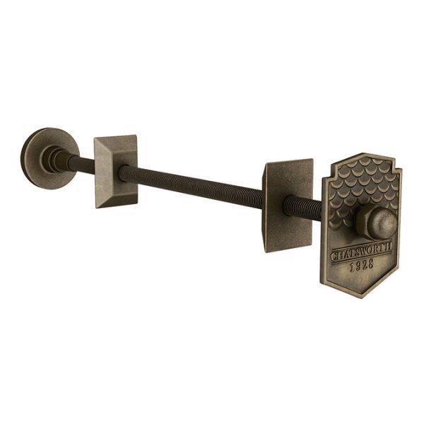 Chatsworth 600 x 1010mm Cast Iron Style 3 Column White Radiator   Rustic Brass Wall Stay Brackets and Thermostatic Valves - Image 5