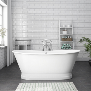 Marseille Roll Top Cast Iron Bateau Bath 1700 x 670mm