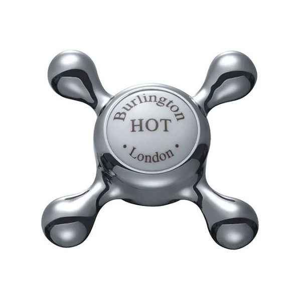Burlington Claremont Regent   Chrome Basin Mixer with Click Clack Waste - Image 3