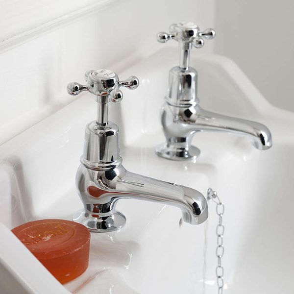 Burlington Claremont   Chrome 3" Basin Taps - Image 4