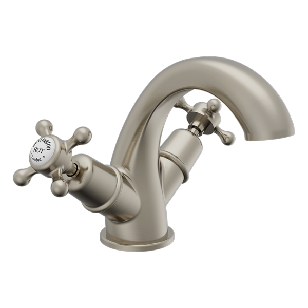 Burlington Claremont Mono Basin Mixer   Brushed Nickel